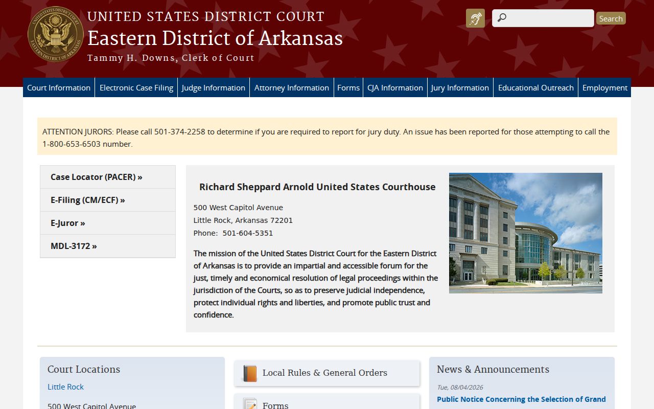 Lake View court records comparison with the Eastern District federal court system