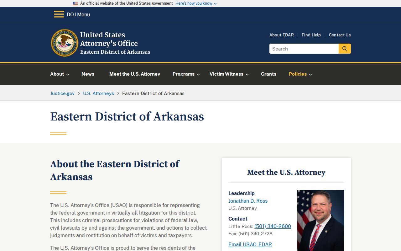 Lake View court records federal system context from the Eastern District U.S. Attorney