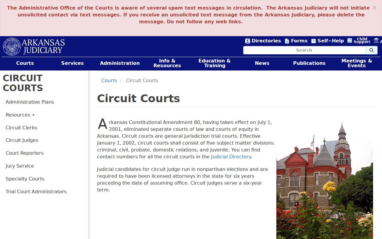 Phillips County civil court docket Circuit Court jurisdiction