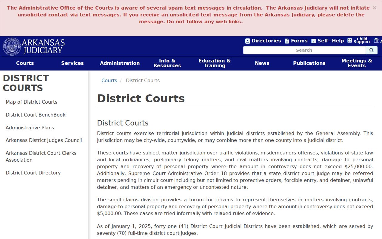 Phillips County civil court docket District Court jurisdiction