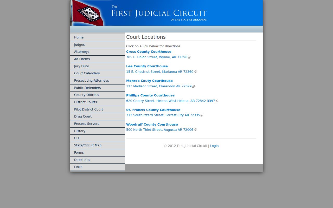 Phillips County court docket courthouse location