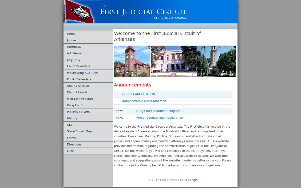 Phillips County court docket First Judicial Circuit page