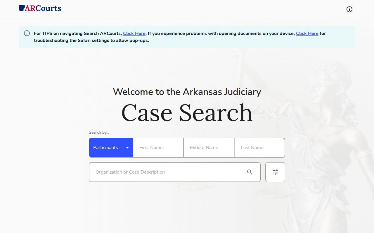 Phillips County court docket new Search ARCourts page